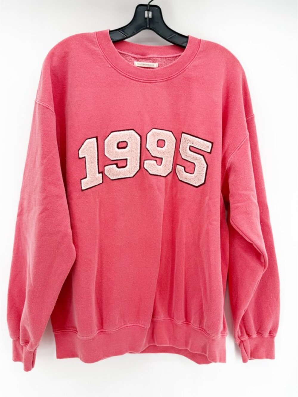 Anthropologie 1995 Oversized Crew Neck Sweatshirt Pink S - Picture 3 of 7
